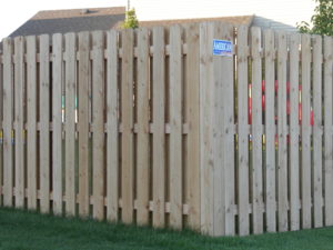 American Fence Company Omaha - Commercial board on board wood fence