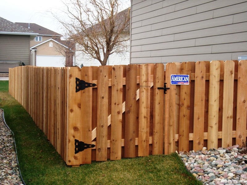 Wood Shadow Box American Fence Company of Des Moines, IA